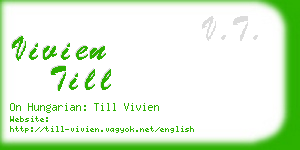 vivien till business card